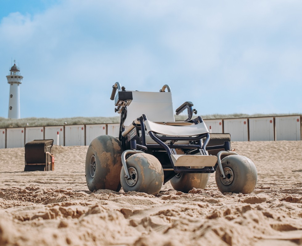 Elektrische strandrolstoel Noordwijk